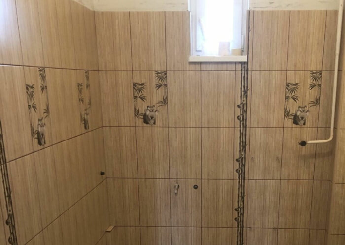 Bambuszos furdoszobafal